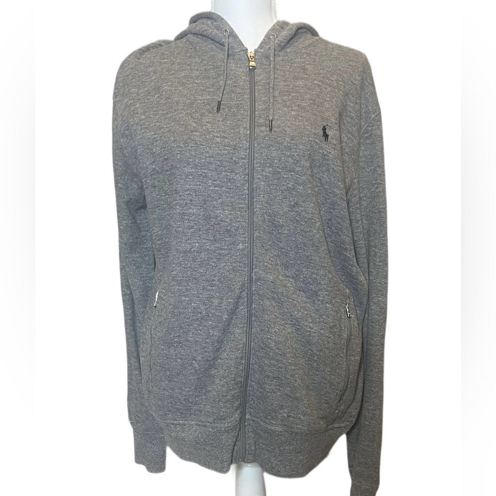Polo Ralph Lauren Women’s Large in Gray Zip-Up Hoodie